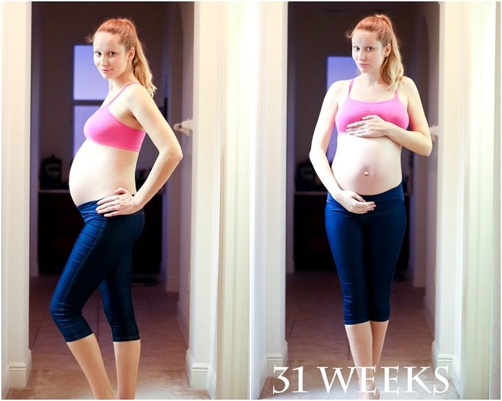 Фото живота 31 неделя беременности