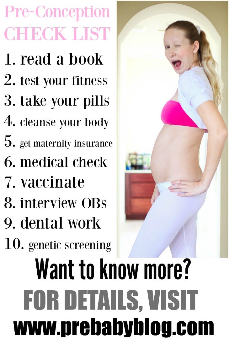 Pre-Pregnancy Checklist